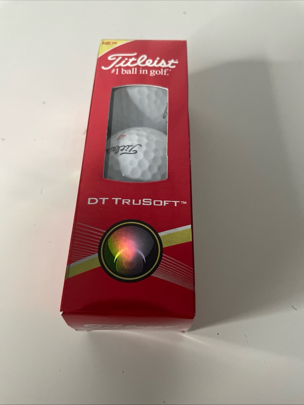 Titleist DT Trusoft Box of 3 Golf Balls Sleeve Brand New Mint